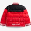 Unisex OFF Season x NFL Kansas City Chiefs Team Red And Black Puffer Jacket