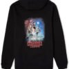 Unisex Stranger Things Poster Drawstring Black Pullover Hoodie