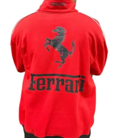 Vintage Ferrari F1 Red Bomber Track Jacket