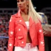 WWE Carmella Red Leather Jacket
