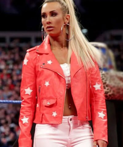 WWE Carmella Red Leather Jacket