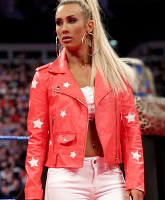 WWE Carmella Red Leather Jacket