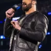WWE RAW Drew McIntyre Scottish Wrestler Black Leather Quilted Jacket