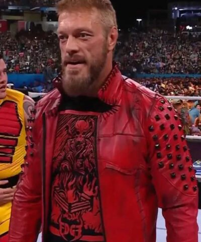 WWE Edge Red Leather Jacket