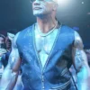 WWE Elimination Chamber Dwayne Johnson Black Cotton Vest
