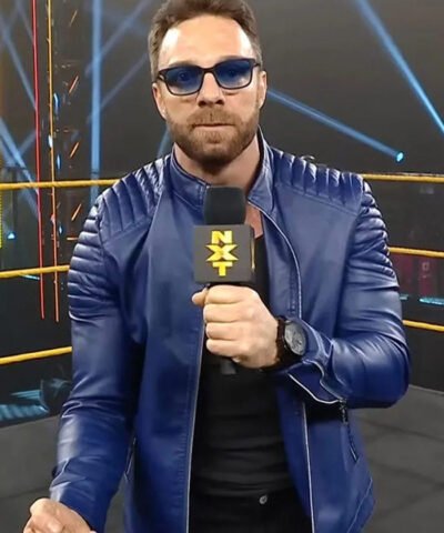 WWE LA Knight Blue Jacket