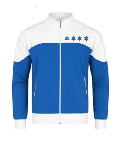 WWE SummerSlam CM Punk Fantastic Four Blue And White Jacket