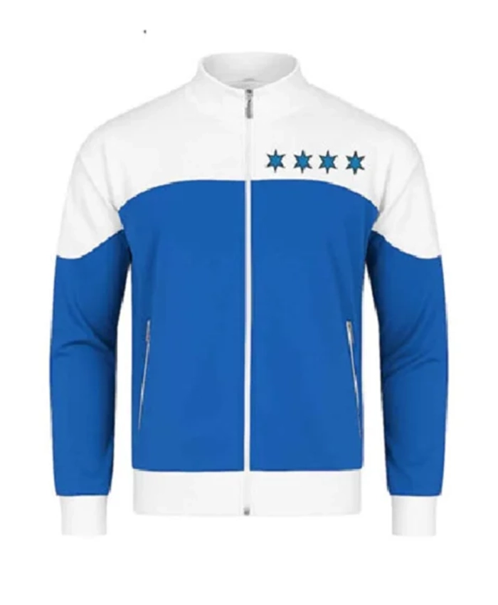 WWE SummerSlam CM Punk Fantastic Four Blue And White Jacket