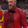 WWE Summerslam 2022 Edge Red Leather Studded Jacket