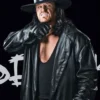 The Undertaker Black Leather Coat
