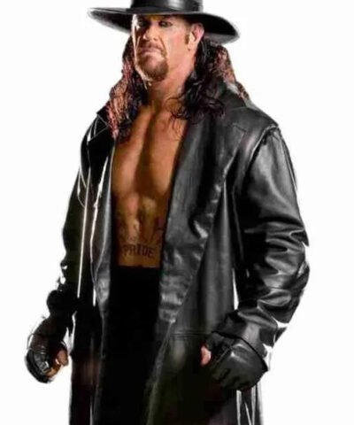 WWE The Undertaker Black Leather Long Coat