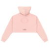 Women Urban Monkey Pink Cropped Pullover Hoodie