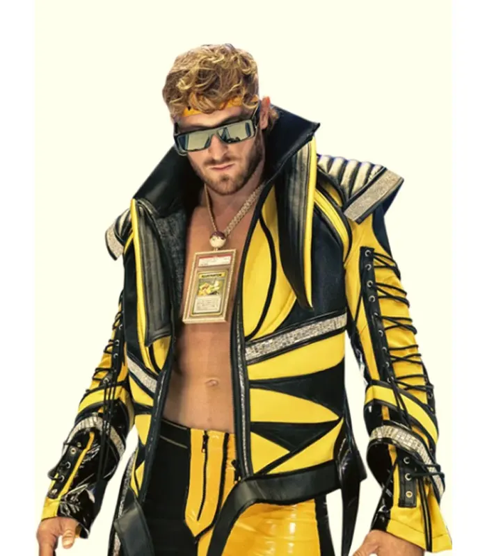 WrestleMania 38 Logan Paul Leather Jacket