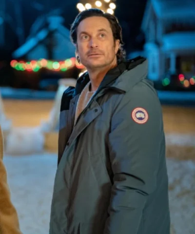 A Merry Little Ex-Mas 2025 Oliver Hudson Puffer Coat