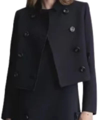 NCIS 2025 Amita Suman Cropped Trench Coat