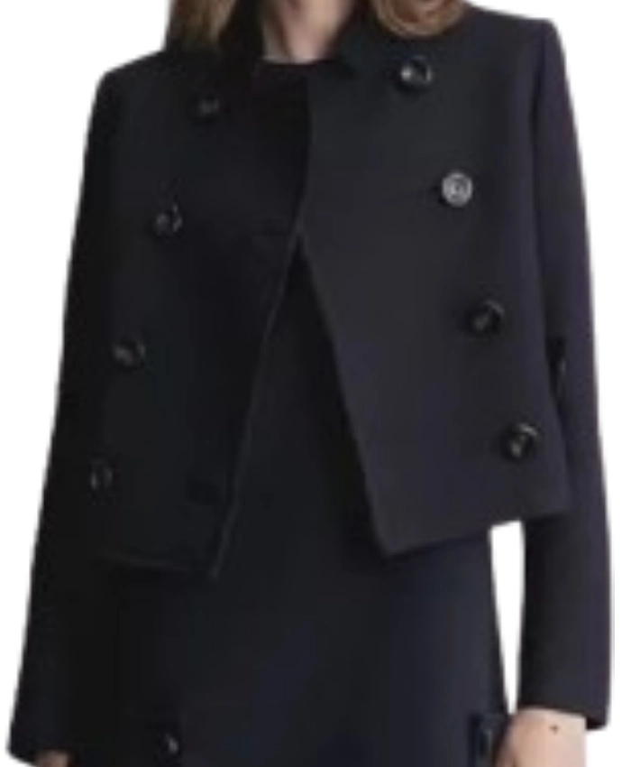NCIS 2025 Amita Suman Cropped Trench Coat