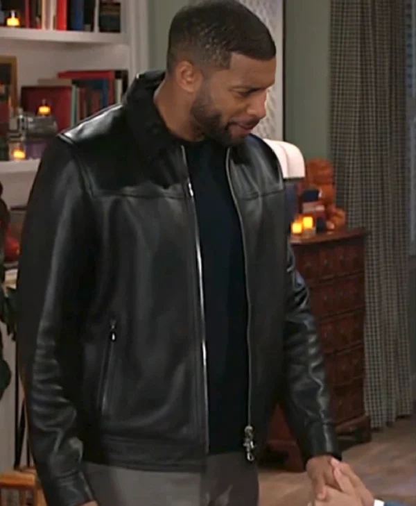 Martin Richardson Beyond the Gates 2025 Brandon Claybon Black Leather Jacket