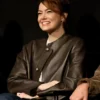 Bugonia BAFTA Screening Emma Stone Leather Jacket