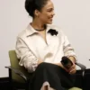 Shop Tessa Thompson Hedda BAFTA Screening Jacket