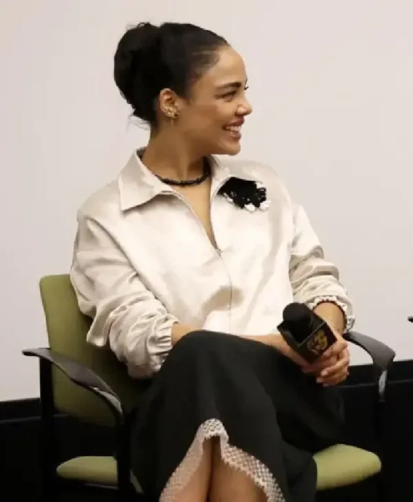 Shop Tessa Thompson Hedda BAFTA Screening Jacket
