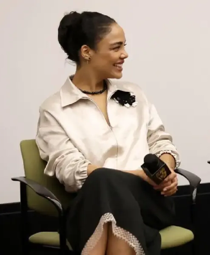 Shop Tessa Thompson Hedda BAFTA Screening Jacket