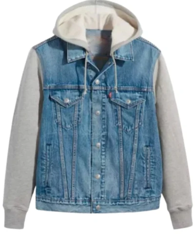 Rashad Jennings TV Series Got to Get Out 2025 Hooded Denim Trucker Jacket