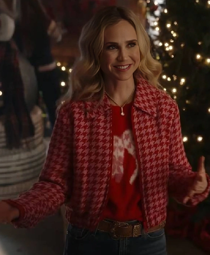 Fiona Gubelmann A Royal Montana Christmas 2025 Pink Jacket
