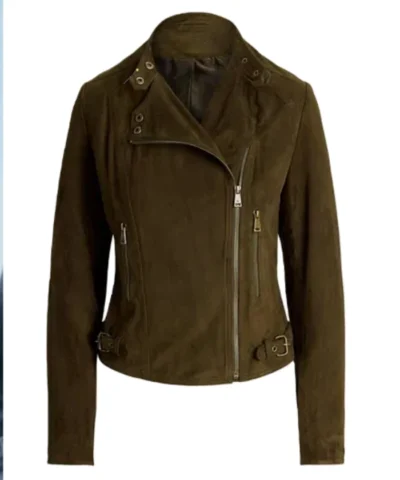 NCIS S01 Cote De Pablo Suede Moto Jacket