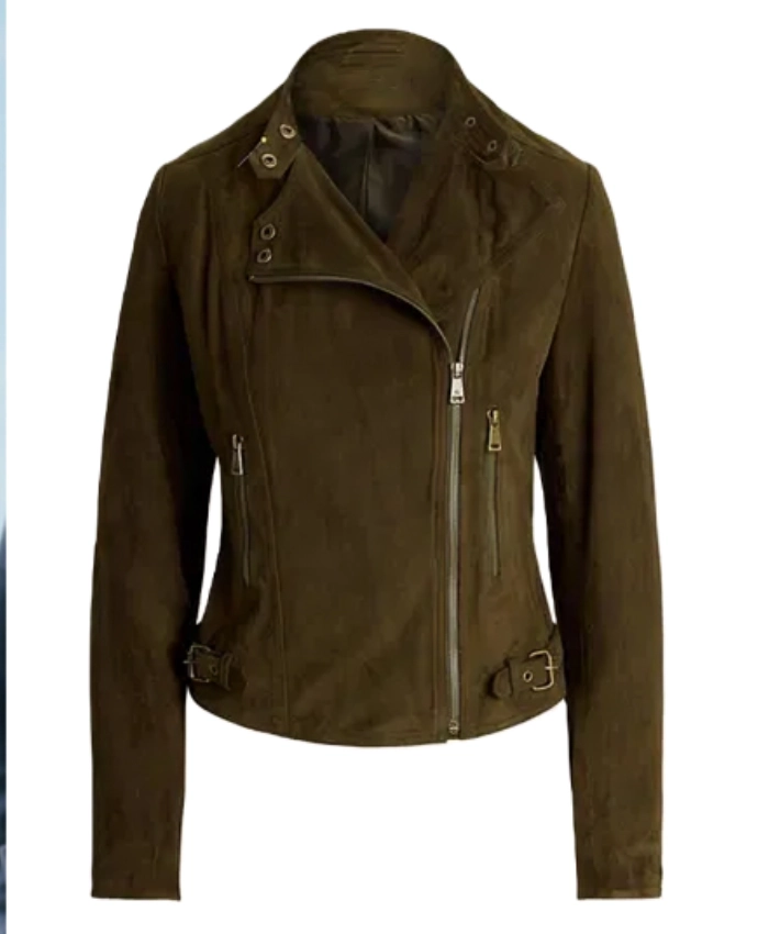 NCIS S01 Cote De Pablo Suede Moto Jacket