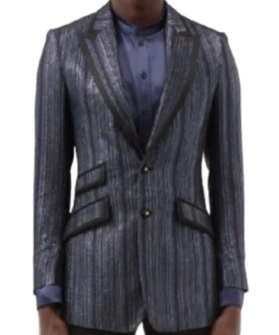 Dancing With the Stars S34 Derek Hough Striped Blazer