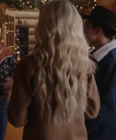 Buy Fiona Gubelmann A Royal Montana Christmas 2025 Brown Fringe Coat