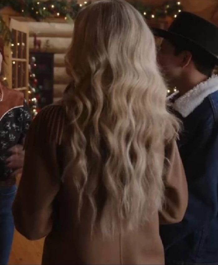 Buy Fiona Gubelmann A Royal Montana Christmas 2025 Brown Fringe Coat