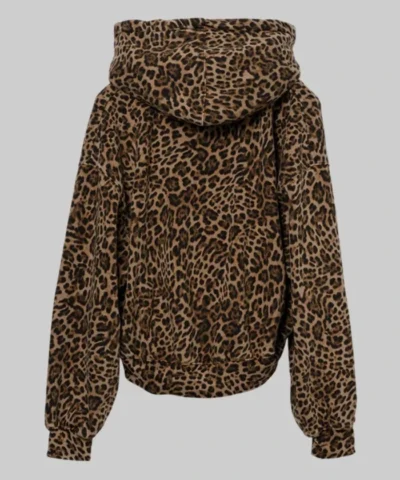 GAP Leopard Print Pullover Hoodie