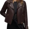 High Potential S02 Daphne Forrester Leather Biker Jacket