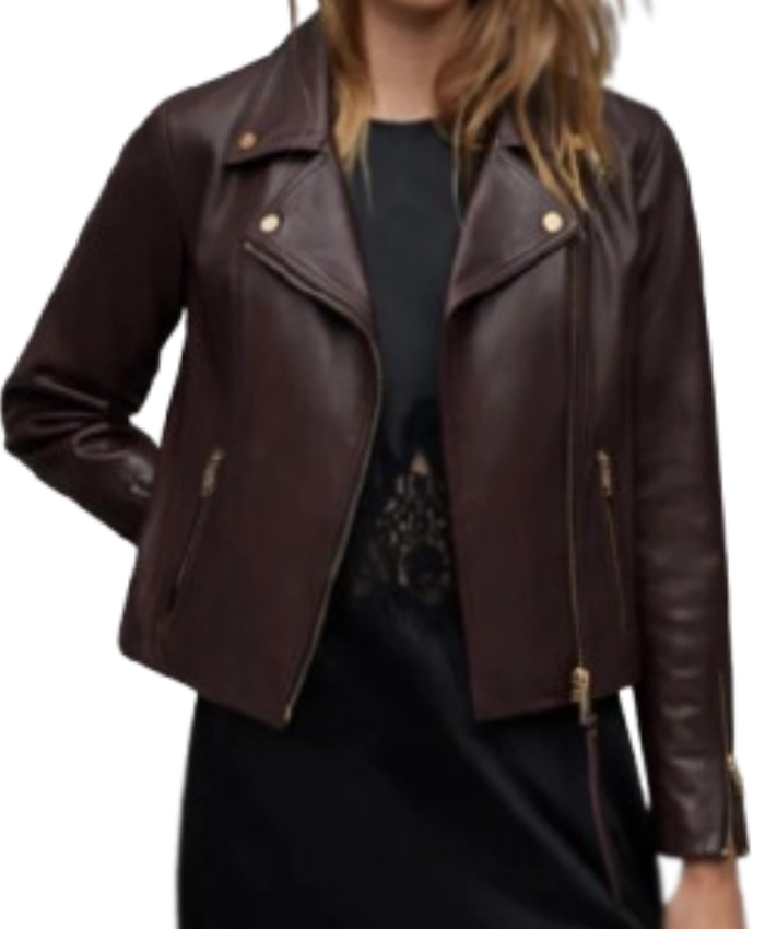 High Potential S02 Daphne Forrester Leather Biker Jacket