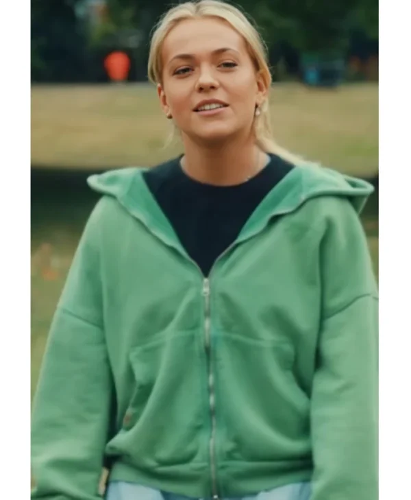 Made in Chelsea S30 Jazz Saunders Green Zip-Up Hoodie - Unisex