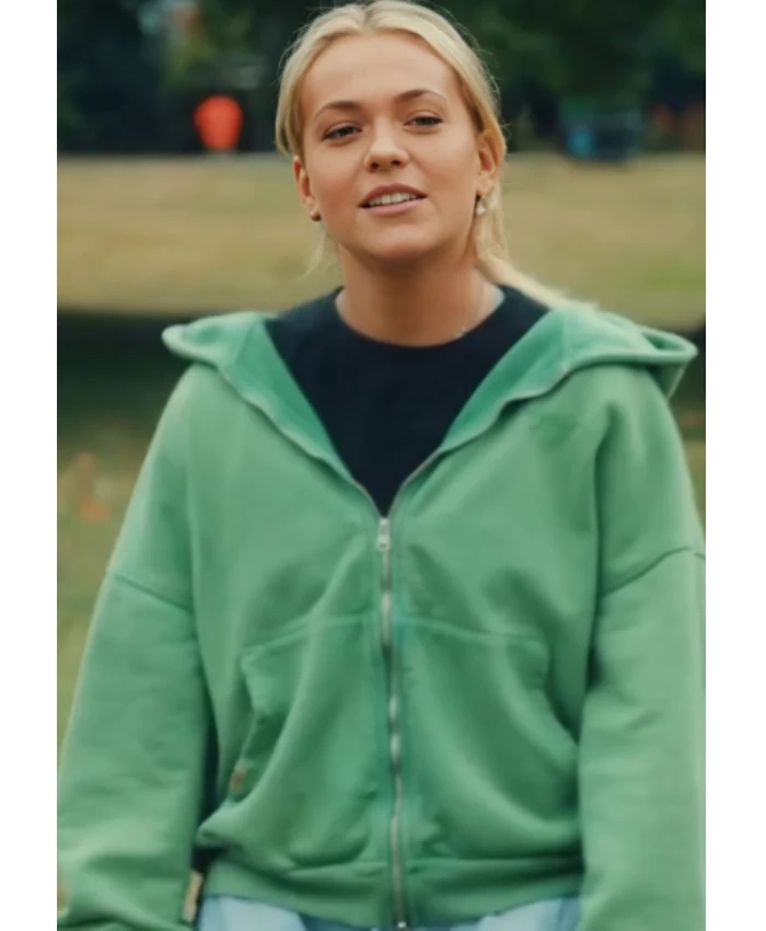 Made in Chelsea S30 Jazz Saunders Green Zip-Up Hoodie - Unisex