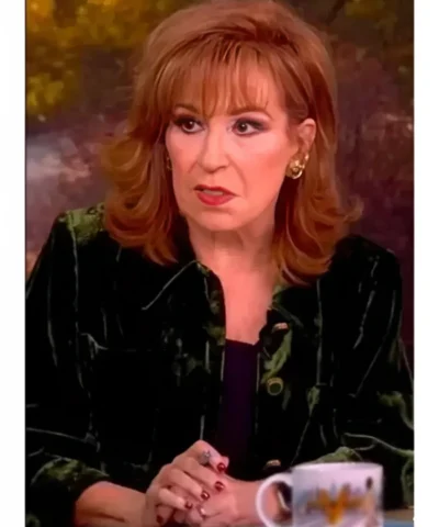 The View 2025 Joy Behar Green Velvet Jacket For Sale