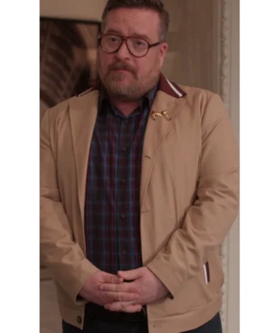 Howard Only Murders in the Building S05 Michael Cyril Creighton Brown Cotton Jacket