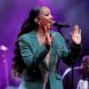 Mickey Guyton Countdown of Christmas 2025 Rhinestone Fringe Blazer