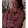 Holly Alberg TV-Series Murder in a Small Town S02 Dakota Guppy Corduroy Pink Jacket
