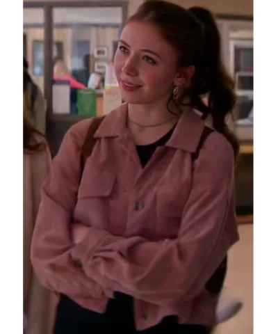 Holly Alberg TV-Series Murder in a Small Town S02 Dakota Guppy Corduroy Pink Jacket