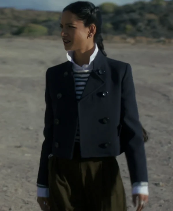 Amita Suman NCIS Tony and Ziva 2025 Claudette Cropped Trench Coat