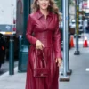 Buy New York City 2025 Blake Lively Red Leather Dress