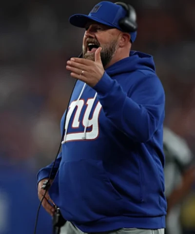 2025 New York Giants Team Sideline Blue Pullover Hoodie - Unisex