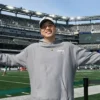 Justin Wu New York Jets 2025 Grey Hoodie