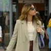 Nicole Wallace Our Fault Beige Blazers