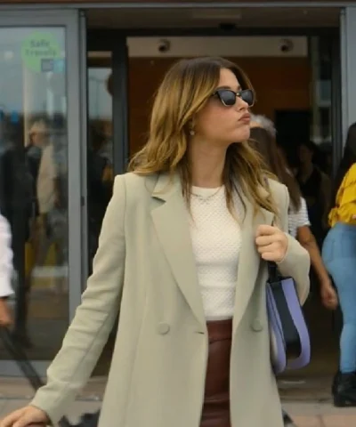 Nicole Wallace Our Fault Beige Blazers