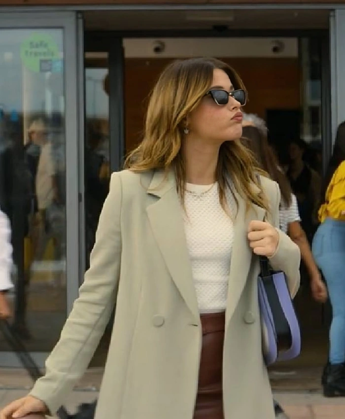 Nicole Wallace Our Fault Beige Blazers