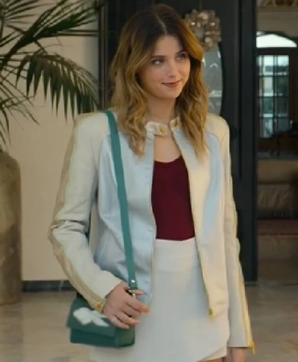 Our Fault 2025 Nicole Wallace Beige Leathers Jacket